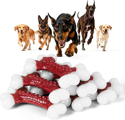 6-Pack Tough Dog Toys, Toys for Aggressive Chewers Large Breed, Chew Dogs by KserooDogToys