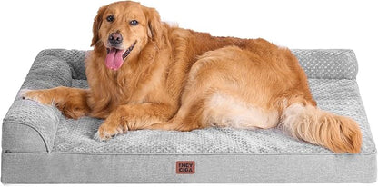 EHEYCIGA Extra Large Dog Bed Othorpedic 44x32x6.5, Memory Foam XL Dog Bed by EHEYCIGA