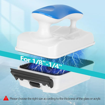 AQQA Aquarium Magnet Glass Cleaner, Dolphin Series-Fish Tank Algae Scraper - Image 2