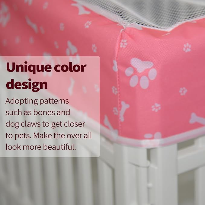 PJYuCien Dog Playpen Mesh Top Cover, Fits 36 Inch 4 Panels Regular Square - Image 6