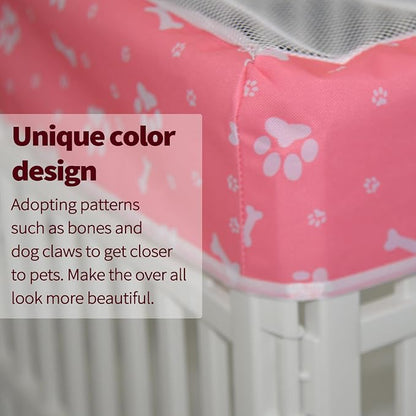 PJYuCien Dog Playpen Mesh Top Cover, Fits 36 Inch 4 Panels Regular Square - Image 6