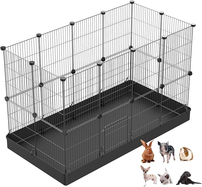 LANGXUN 24pcs DIY Small Animal Pet Playpen by LANGXUN