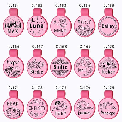 Silent Silicone Dog Tags, Custom Engraved Pet ID Tags - Image 3