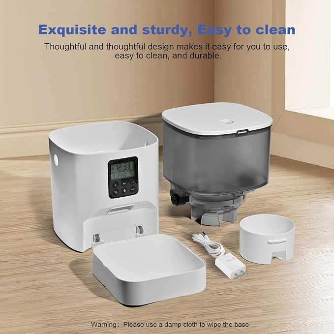Automatic Cat Feeder, 4L Cat Food Dispenser - Image 5