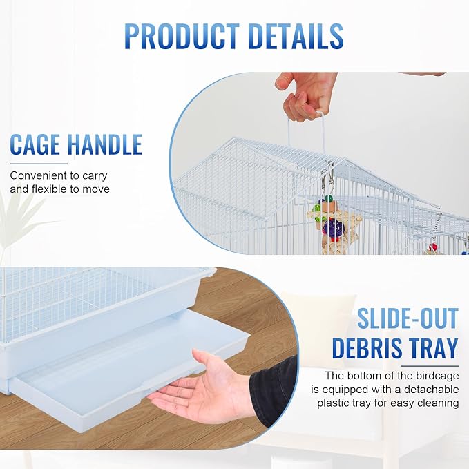 FDW 39 Inch Bird Cage Parakeet Cage - Image 4