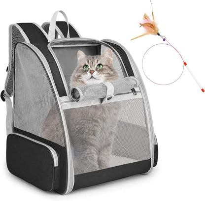 Cat Backpack Carrier, Pet Carrier Backpack by SSAWcasa