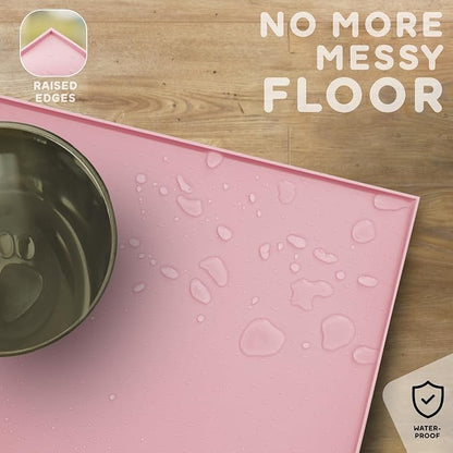 Dog Food Mat - 28x18 Raised Edges Dogs Mat - Image 5