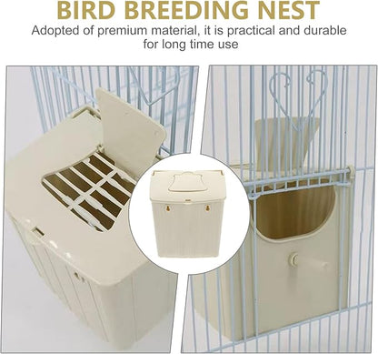TEHAUX Parrot Breeding Box 5.1X3.9X5.1In Plastic Nesting Box Cage Mounted Bird - Image 3