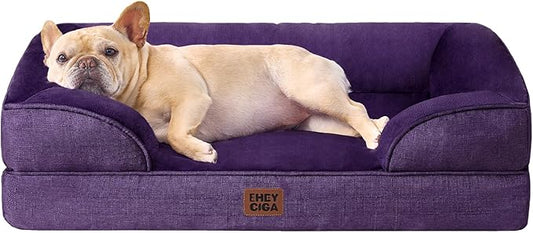 EHEYCIGA Orthopedic Dog Bed for Medium Dogs, Waterproof Memory Foam Medium Dog by EHEYCIGA