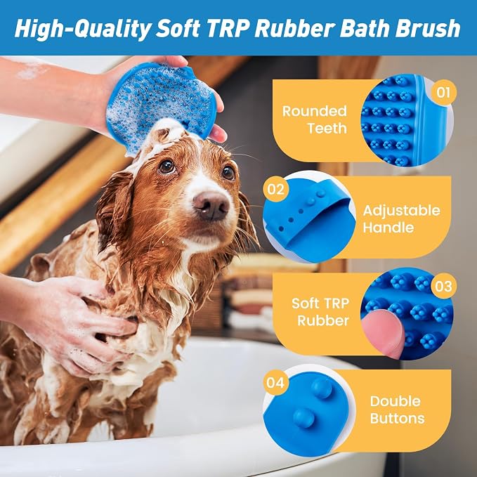 Pet Shower & Bath Supplies，Dog Shampoo Brush Set - Image 5