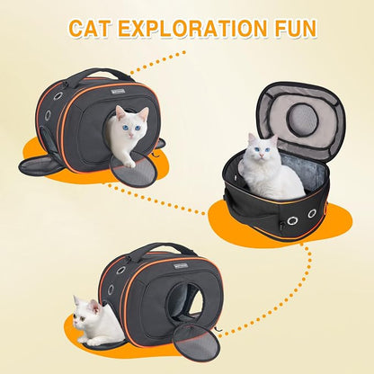 Airline Approved Cat Carrier 17" x 12.5" x 9", Fully Removable - Image 6