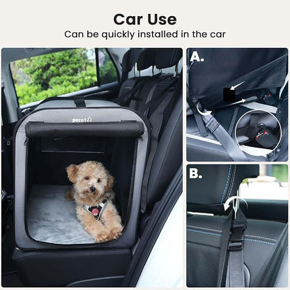 Dog Car Carrier Light Weight 24×17.7×20.5in, Dog Carrier Easy to Assemble - Image 3