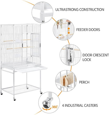 Topeakmart 54-inch Flight Bird Cage - Image 2