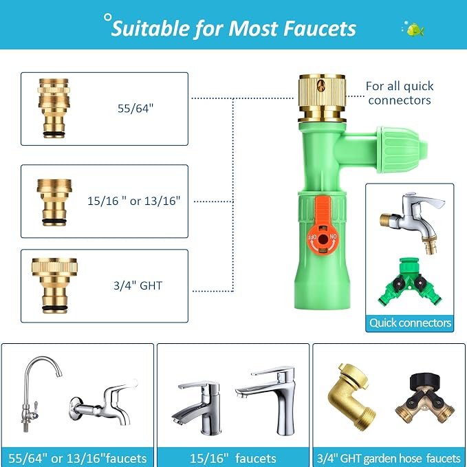 ZZM Fish Tank Cleaning Tools, Aquarium Water Changer Kit, Siphon Fish Tank - Image 4