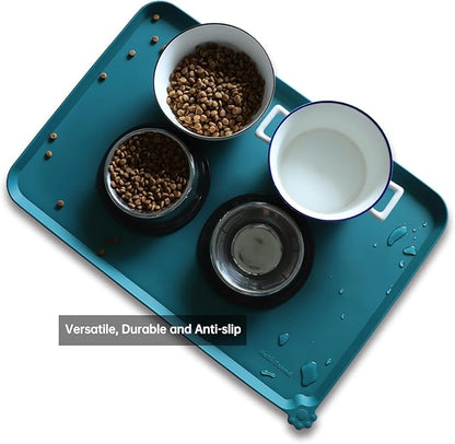 Hoki Found Large Silicone Pet Food Mats Tray - Image 4