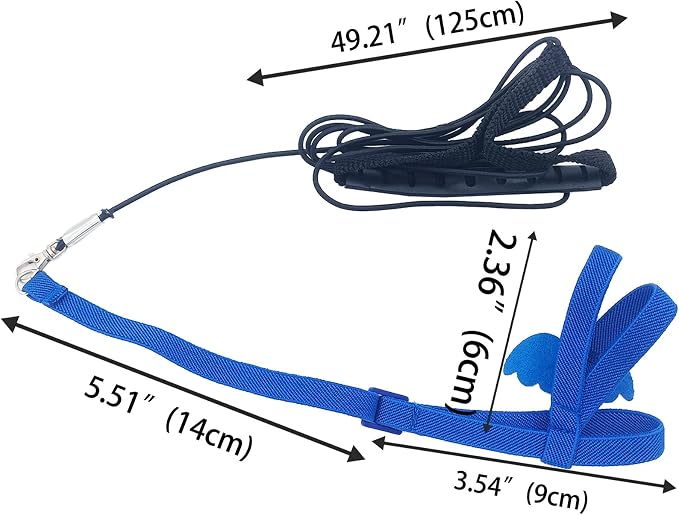 Dnoifne Parrot Harness and Leash, Adjustable Training Design Anti-Bite - Image 6