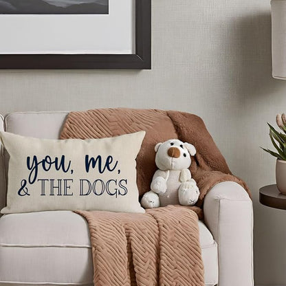 PANDICORN You Me & The Dogs Lumbar Throw Pillow Covers 12x20 Inch Outdoor - Image 5