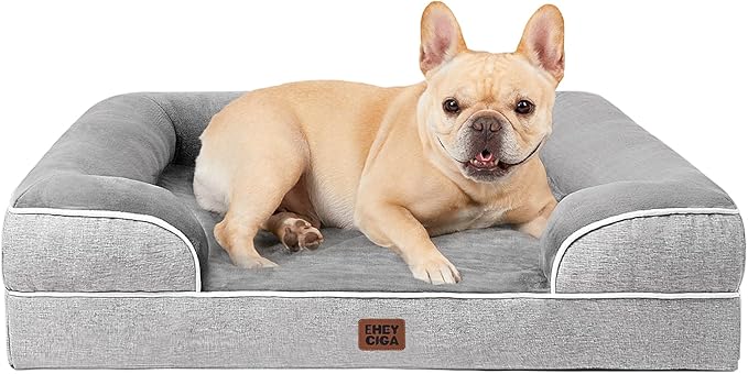EHEYCIGA Orthopedic Dog Bed for Medium Dogs, Waterproof Memory Foam Medium Pet by EHEYCIGA