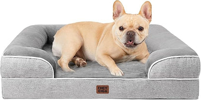 EHEYCIGA Orthopedic Dog Bed for Medium Dogs, Waterproof Memory Foam Medium Pet by EHEYCIGA
