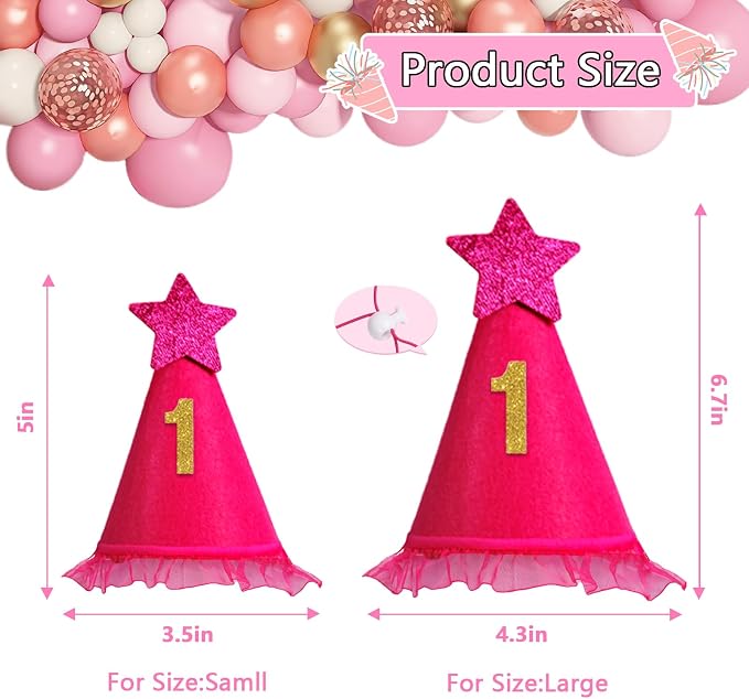 Dog Birthday Bandana Set Rose Pink, Dog Birthday Party Supplies - Image 5