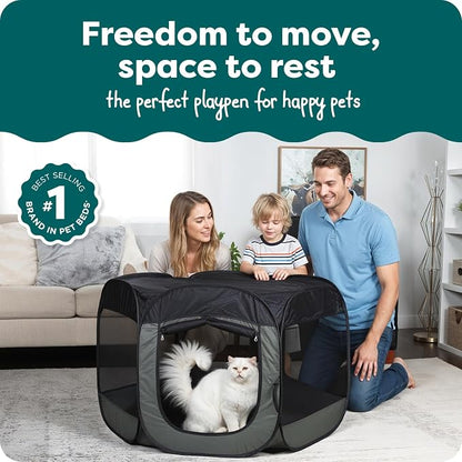 FurHaven Portable Pet Playpen for Dogs & Cats, Foldable Indoor Kitten Playpen - Image 2