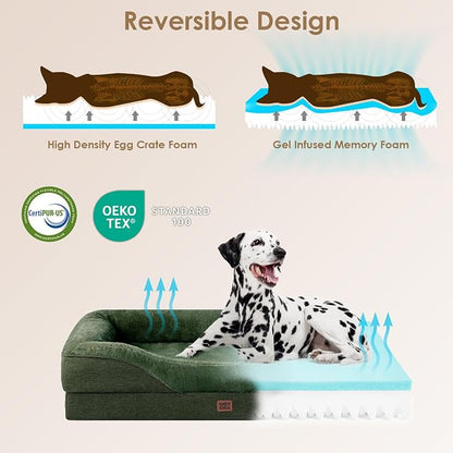 EHEYCIGA Orthopedic Dog Bed for Medium Dog, Waterproof Liner & Washable - Image 4