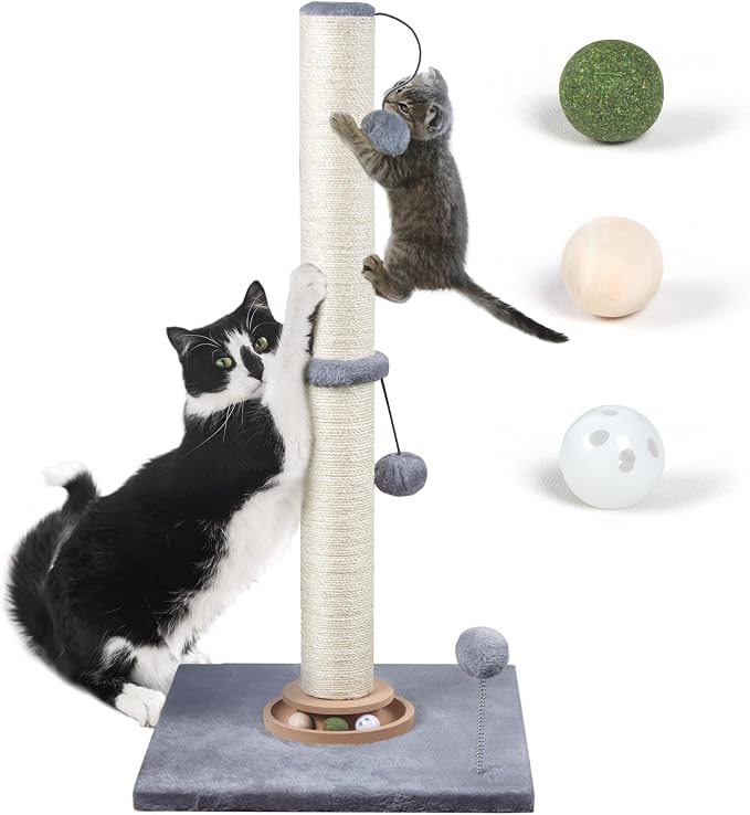 Fantasreen 31" Cat Scratching Post Kitten Toys by Fantasreen