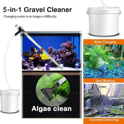 Aquarium Gravel Cleaner Siphon Fish Tank Vacuum Cleaner - Image 3
