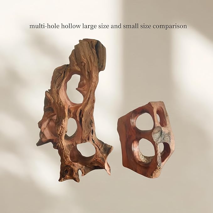 Natural Wood Aquarium Cave Betta Fish Hideout - Image 7