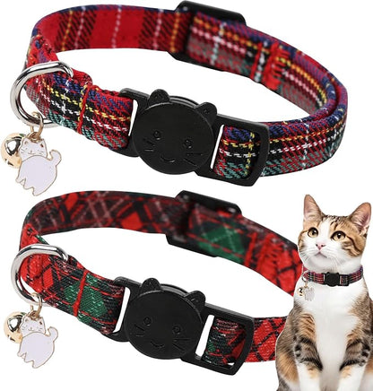 Unique style paws 2 Pack Christmas Kitten Collar Breakaway by Uniquestylepaws