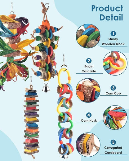 Bissap 4 PCS Bird Chew Toys - Image 3