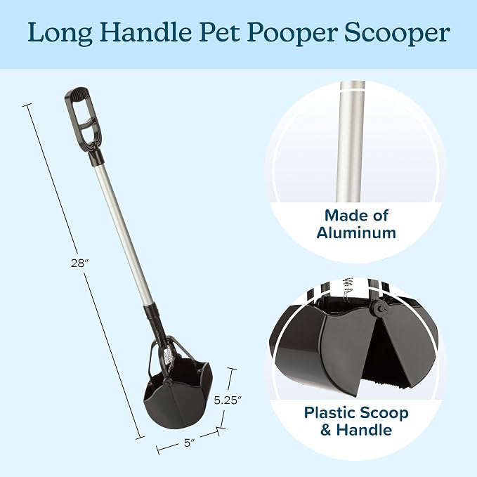 Long‑Handle Pet Pooper Scooper for Dogs & Cats - Image 2