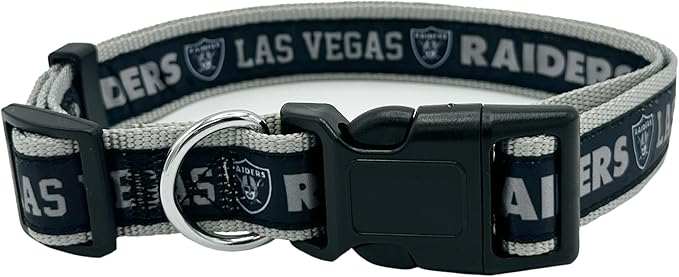 Pets First NFL Raiders Licensed PET COLLAR, Medium by PETSFIRST