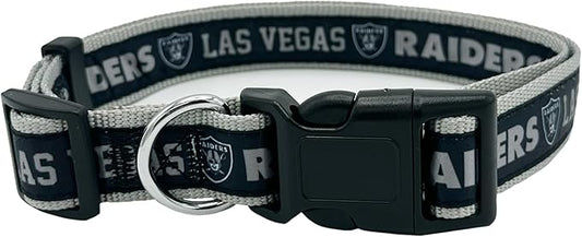 Pets First NFL Raiders Licensed PET COLLAR, Medium by PETSFIRST
