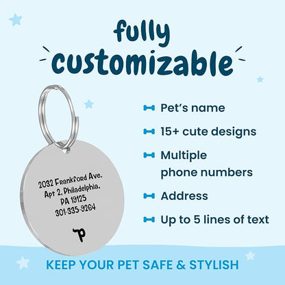 PawFurEver Custom Engraved Pet ID Tag – Personalized Dog Name Tag - Image 3