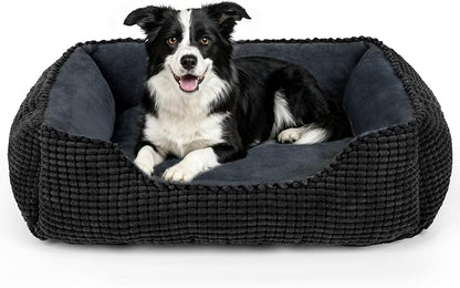 MIXJOY Large Dog Bed for Large Medium Small Dogs, Rectangle Washable Orthopedic by MIXJOY