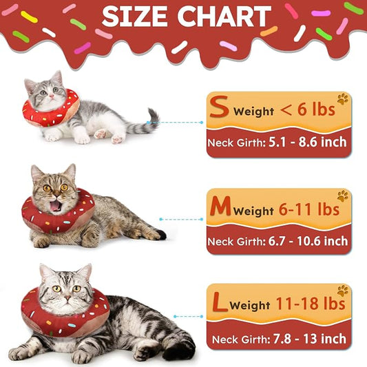 Cat Cone Collar Soft, Waterproof Cat Recovery Collars Spay Cones to Stop - Image 2