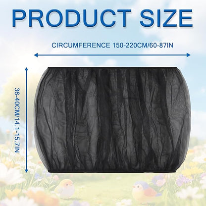 Large Bird Cage Cover, Breathable Nylon Mesh Seed Catcher - Image 2