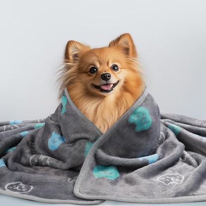 1 Pack 3 Blankets Super Soft Fluffy Premium Cute Cat Pattern Pet Blanket - Image 7