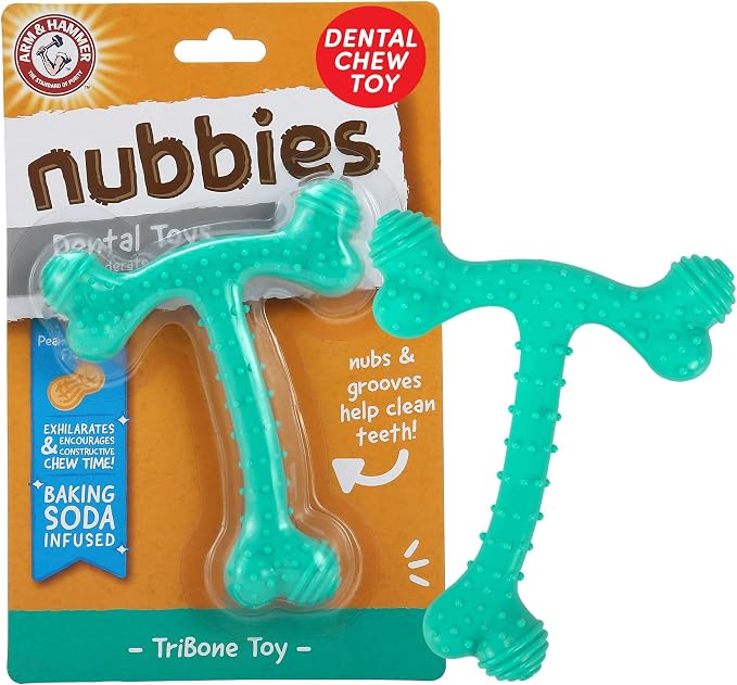 Arm & Hammer Nubbies T-Bone Dental Dog Chew Toy by ArmHammer