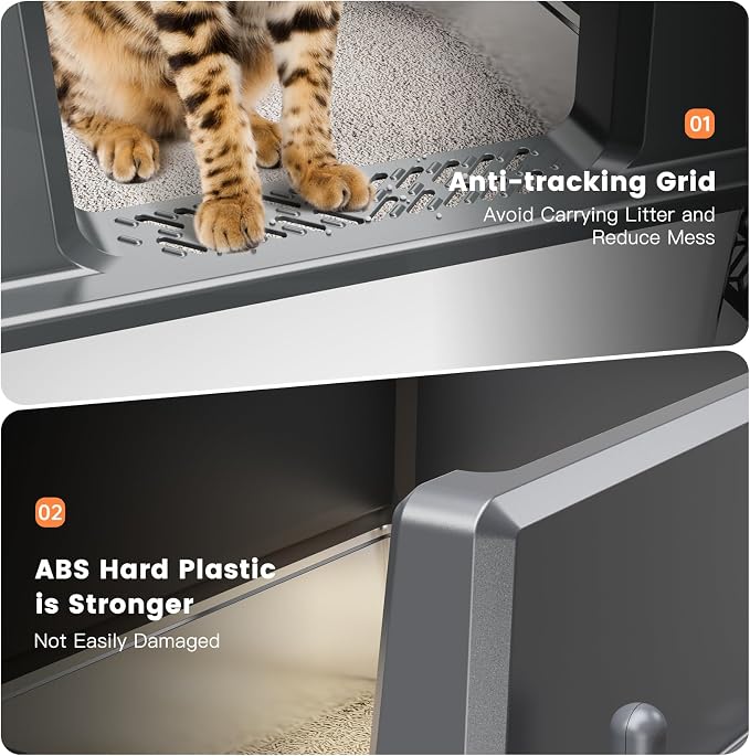 XXL Stainless Steel Cat Litter Box - Image 7