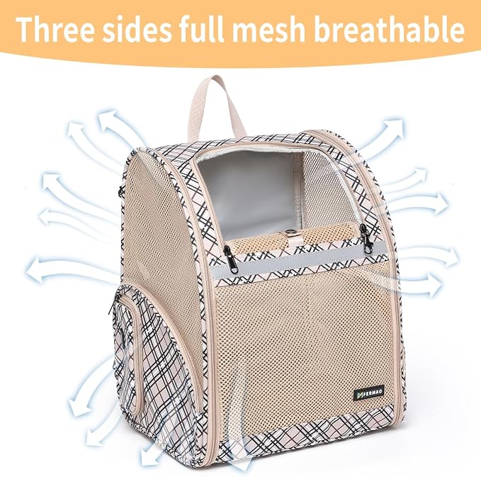 Cat Backpack Carrier for Small Dogs and Medium cat Puppy Kitten Bunny Pet - Image 2
