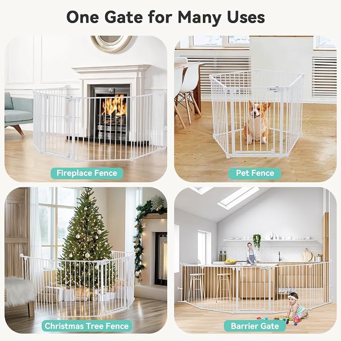 COMOMY 127.8" Extra Wide Baby Gate, Dog Gate - Image 8