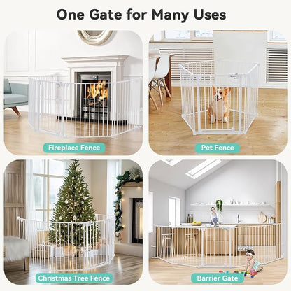 COMOMY 127.8" Extra Wide Baby Gate, Dog Gate - Image 8