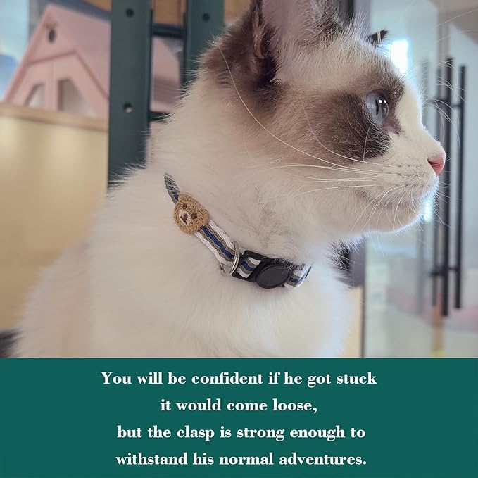 Yizepet Cat Collars, Breakaway Kitten Collar, Cute Kitty Collar in 2 Pack - Image 6