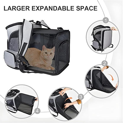 Expandable Cat Backpack Carrier – Airline Approved Pet Carrier - Image 3