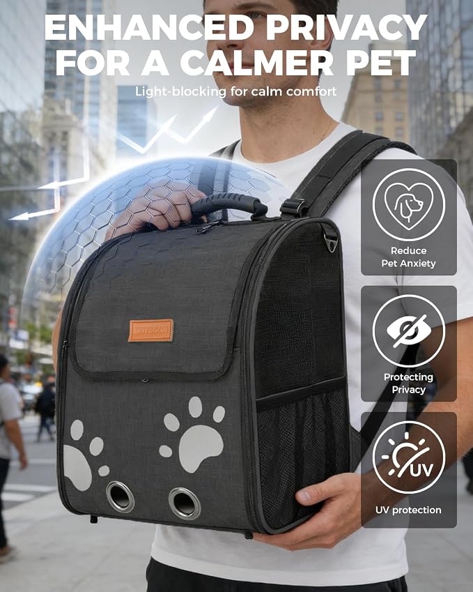 Cat Carrier Backpacks for Kitty Small Dog up to 15 lbs, Lightweight and - Image 4