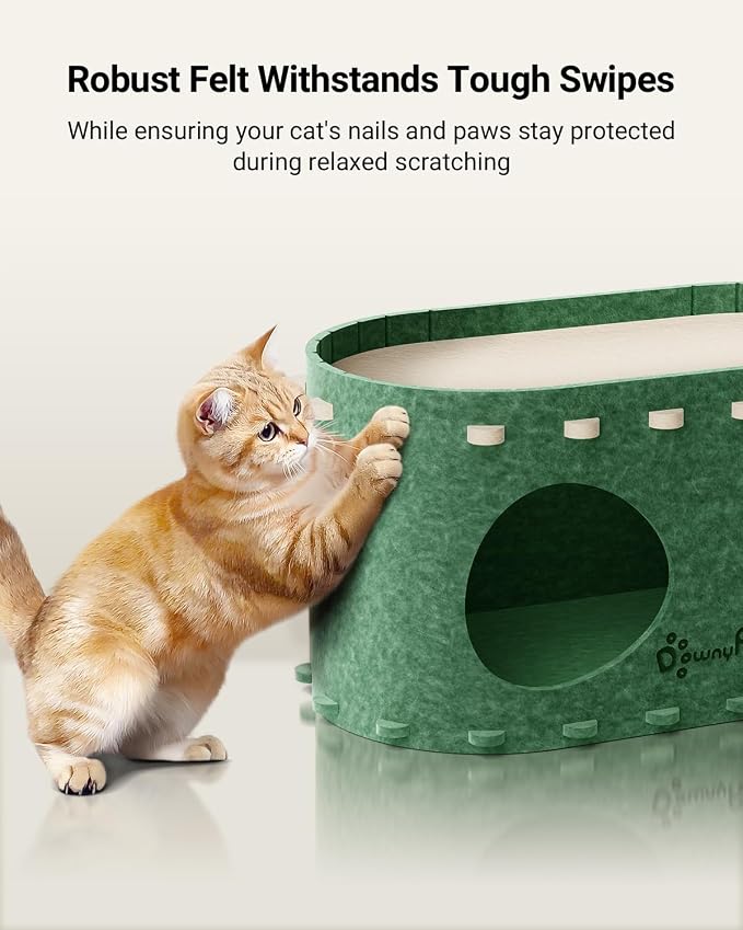 DownyPaws Cat House for Indoor Cats, Cat Bed Cave for Multiple & Large Cats Up - Image 5