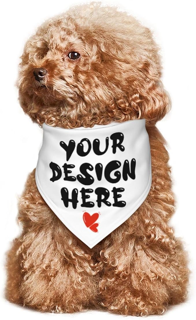 Custom Dog Bandana Add Your Text Photo Name Personalized Neckwear Bandanas Soft - Image 3