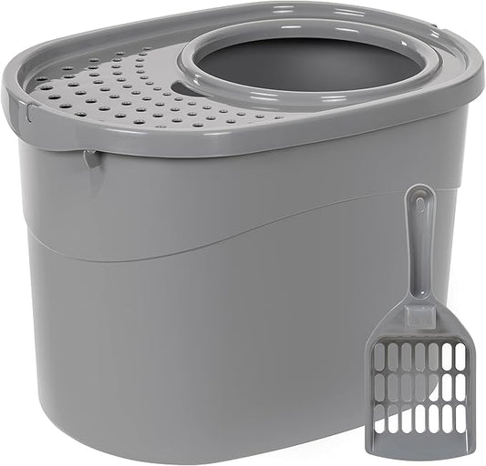 Amazon Basics Large Cat Litter Box by AmazonBasics